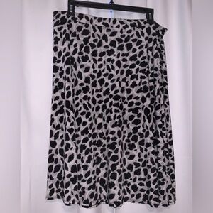 George cheetah print leopard print stretchy midi skirt